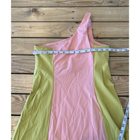 Outdoor Voices One Strap Athletic Dress Size Medium Women’s Pink Green - Picture 5 of 5